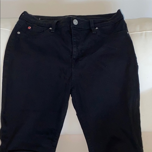Hudson-Black Designer Mid-Rise Jeans